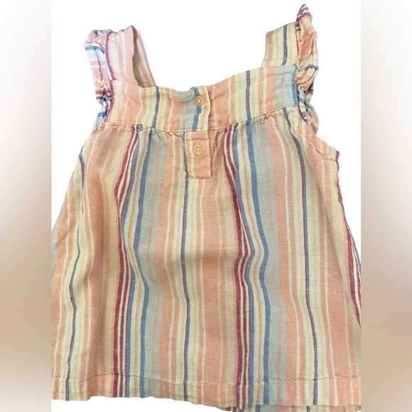 3 tops 4T girl sleeveless & shortsleeve 3 diff styles polka dot striped & floral - Picture 9 of 9